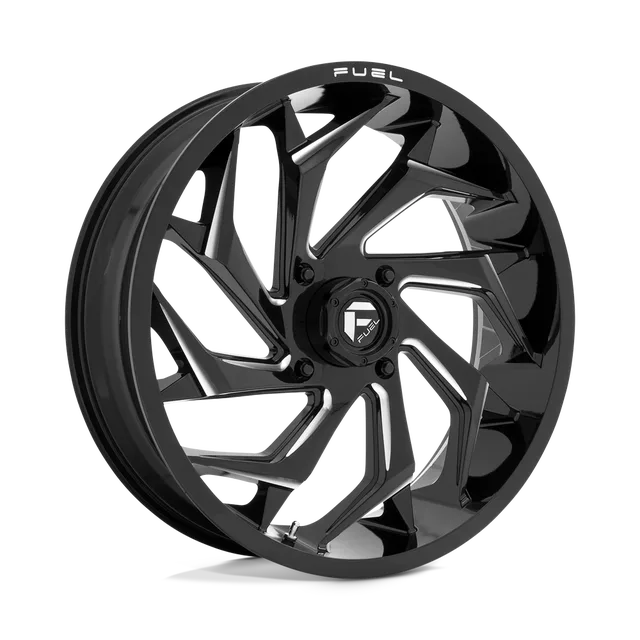 Fuel Reaction Utv D7532070A644 - 20x7 / +13mm / 4X137 / Gloss Black Milled