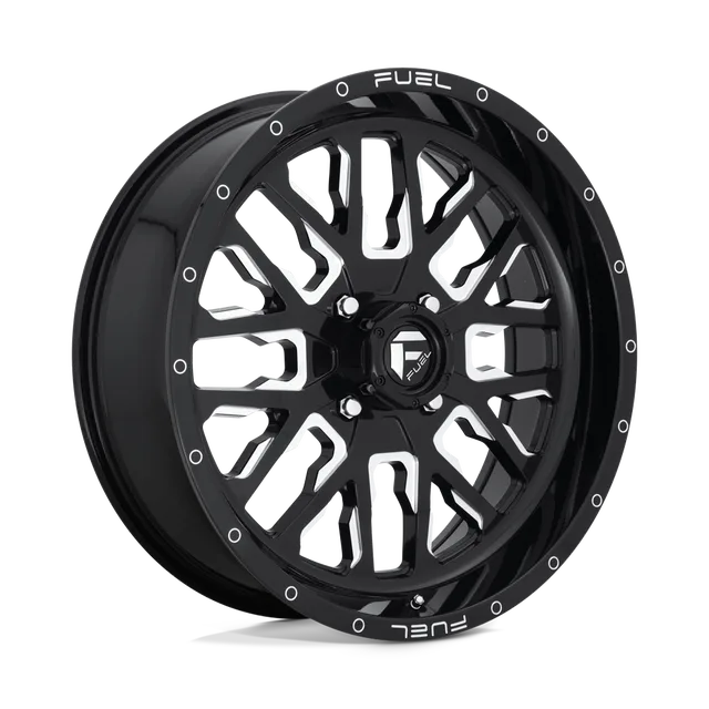 Fuel Stroke Utv D6112070A544 - 20x7 / +13mm / 4X156 / Gloss Black Milled