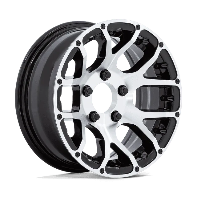 Helo He1825 HE182546012306N - 14x6 / -6mm / 5X114.3 / Gloss Black Machined