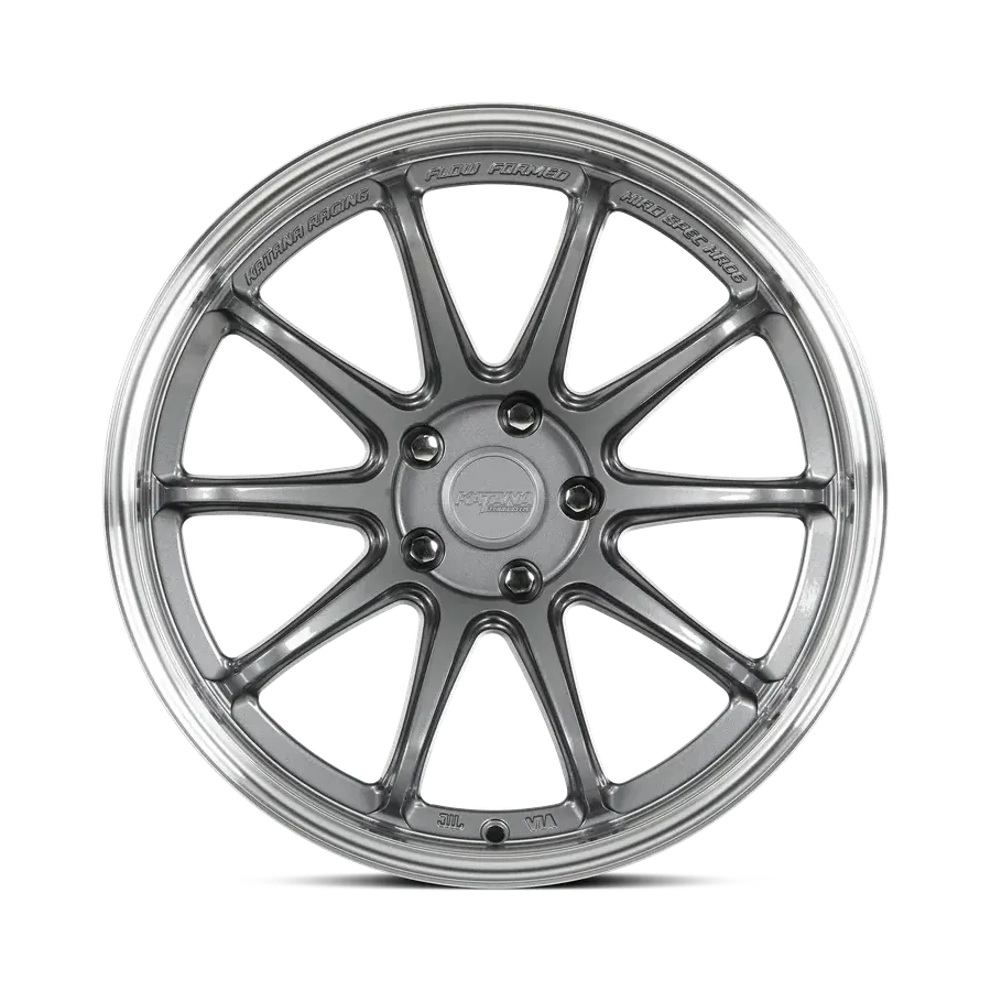Katana Hr06 Gloss Gunmetal M Lip Gunmetal wheel