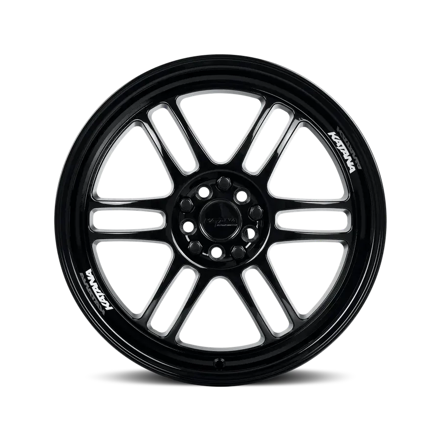 Katana Kr02 Glossy Black Black wheel