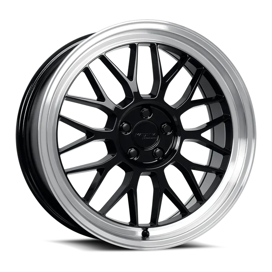 Katana KR06 Glossy Black Machined Lip Black alternate view 2 of 3