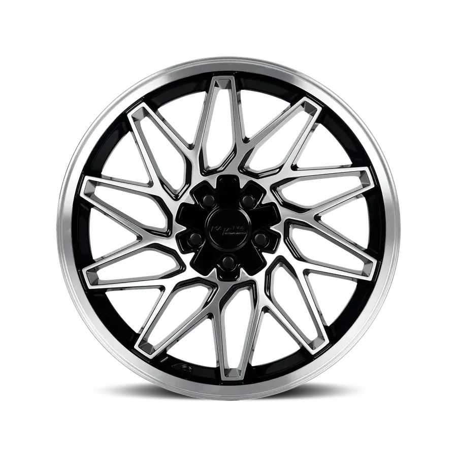 Katana Kr09 Glossy Black Machine Face Black wheel