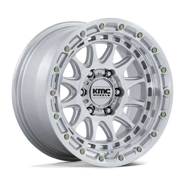 Kmc Crux KM556SD17856325 - 17x8.5 / +25mm / 6X135 / Gloss Silver W/ Machined Face