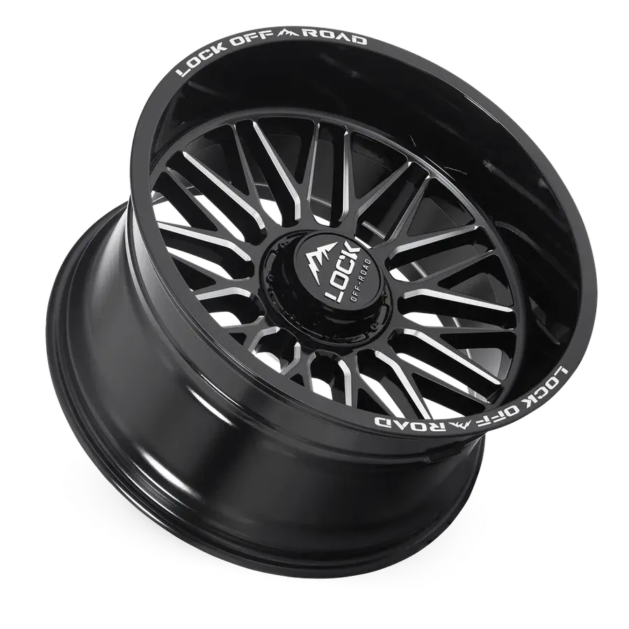 Lock Off-Road Apex Gloss Black Milling alternate view 3 of 3
