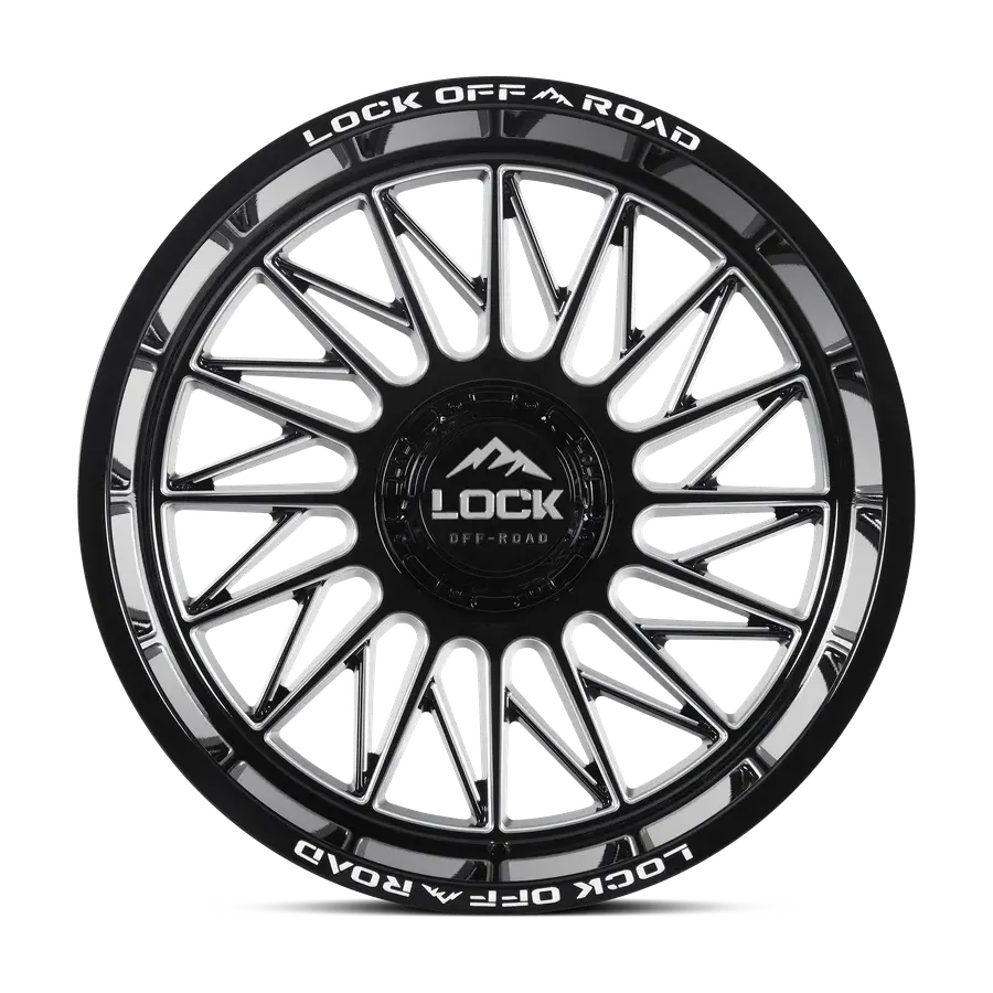 Lock Off-Road Assault Gloss Black Milling alternate view 2 of 3