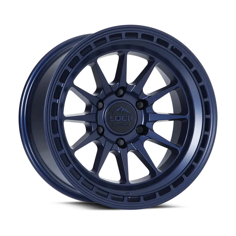 Lock Off-road Baja Matte Blue wheel