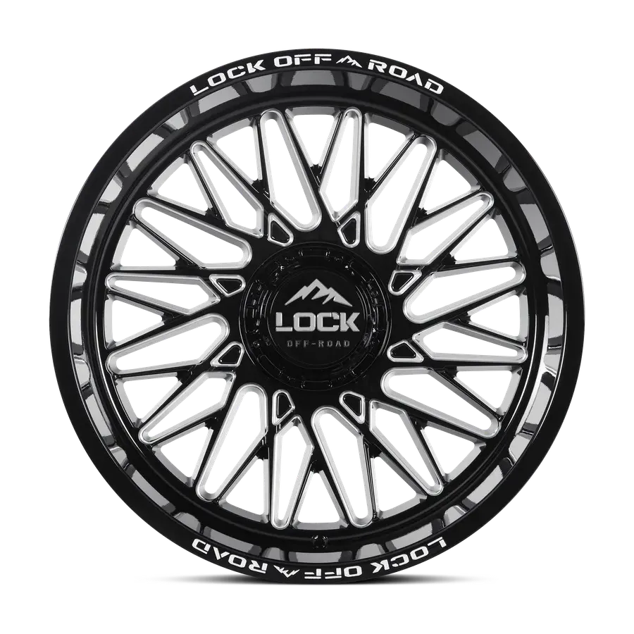 Lock Off-Road Bandit Gloss Black Milling alternate view 2 of 3