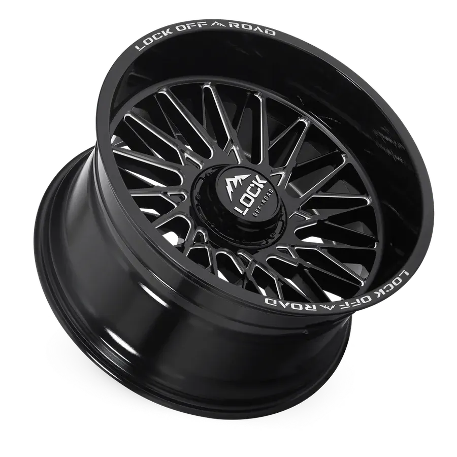 Lock Off-Road Bandit Gloss Black Milling alternate view 3 of 3