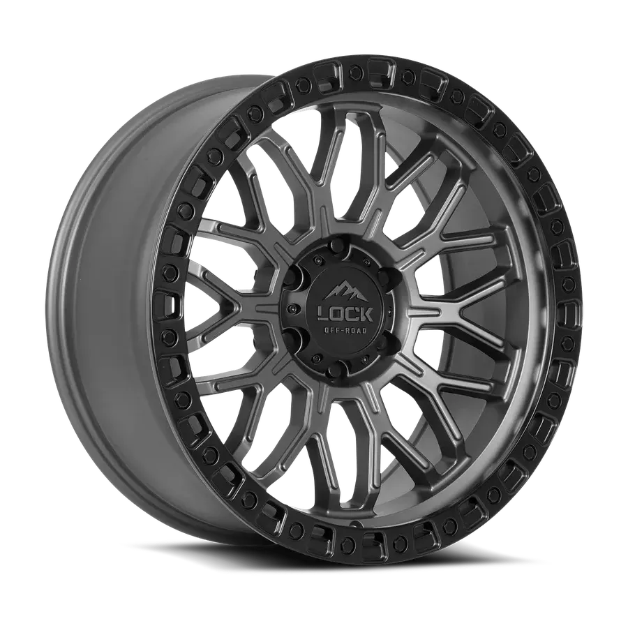 Lock Off-road Combat Matte Grey wheel