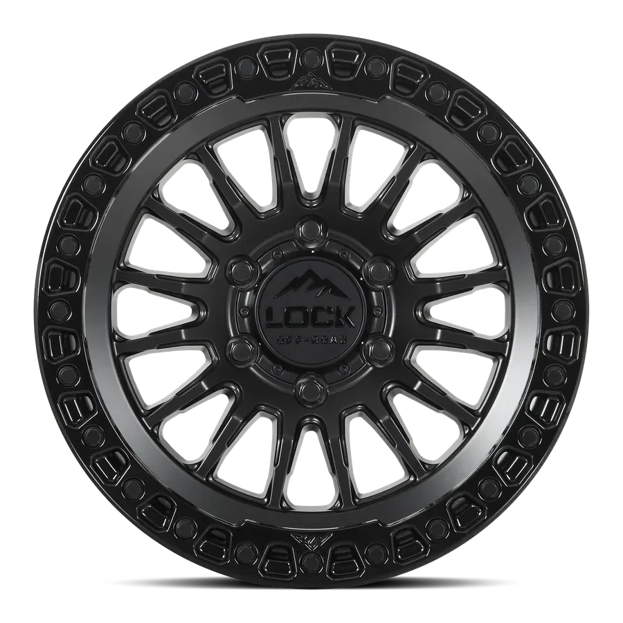 Lock Off-Road Grit Matte Black w Gloss Black Ring alternate view 2 of 3