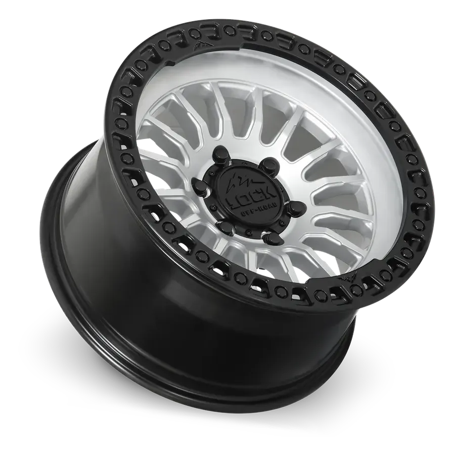 Lock Off-Road Grit Matte Silver w Matte Black Ring alternate view 3 of 3