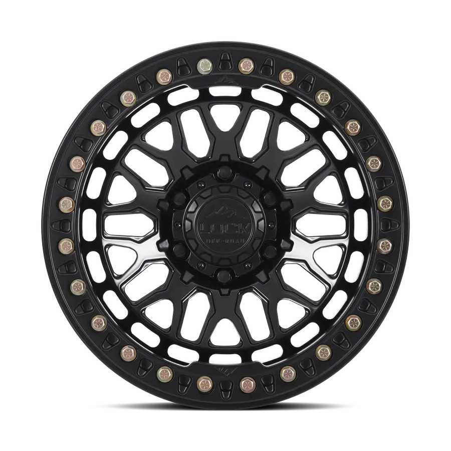 Lock Off-Road Invader Matte Black Beadlock alternate view 2 of 3