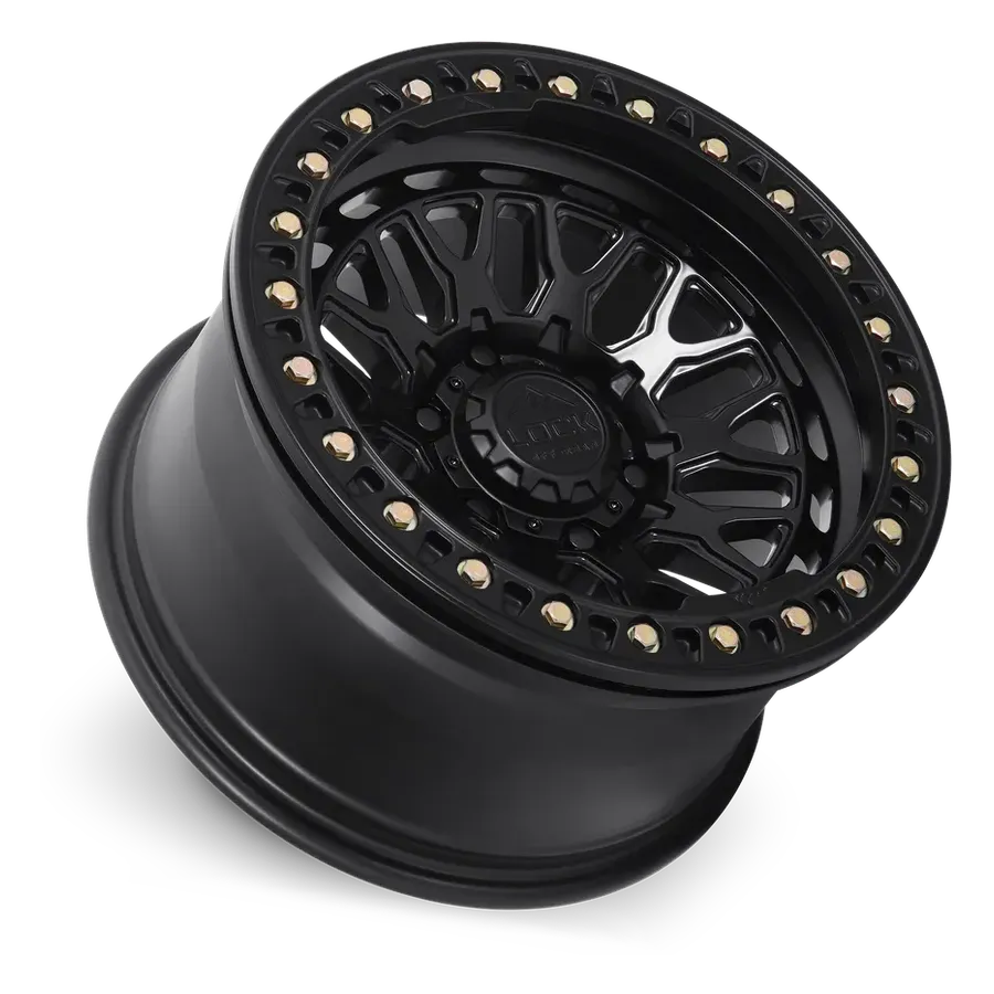 Lock Off-Road Invader Matte Black Beadlock alternate view 3 of 3