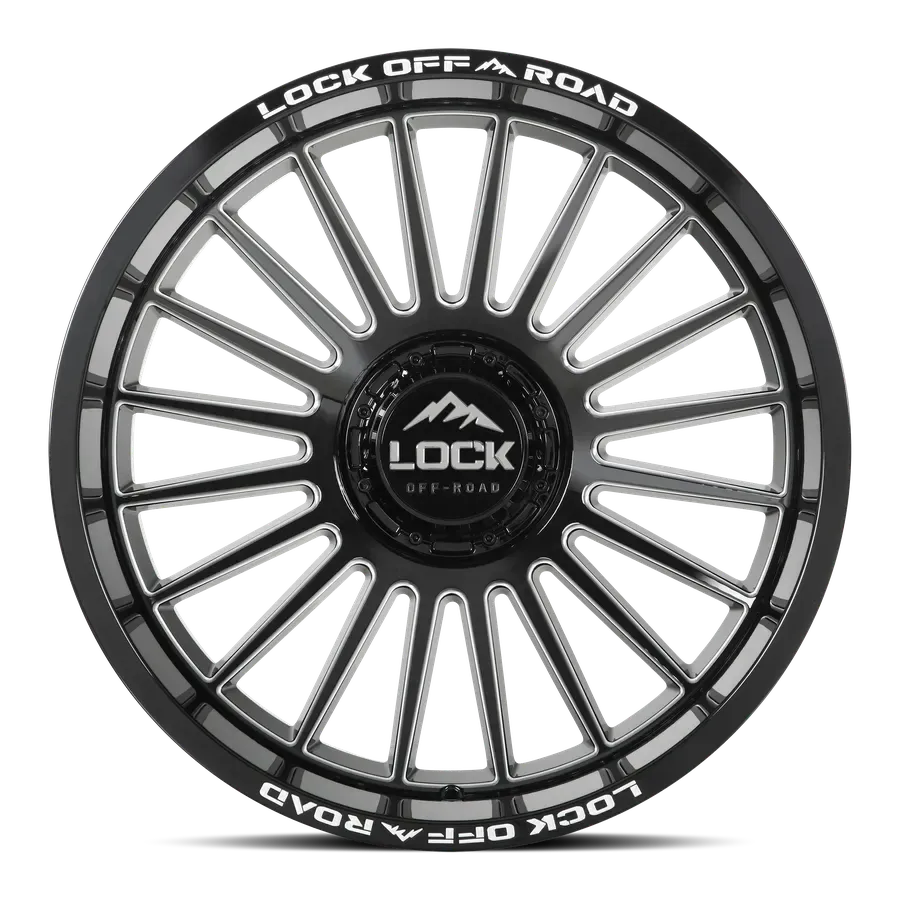 Lock Off-Road Invasion Gloss Black Milling alternate view 2 of 3