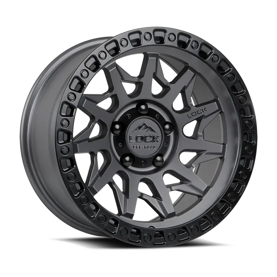 Lock Off-road Lunatic Matte Grey wheel