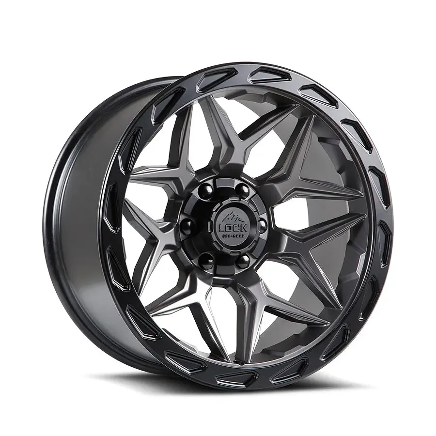 Lock Off-road Matrix Matte Grey wheel