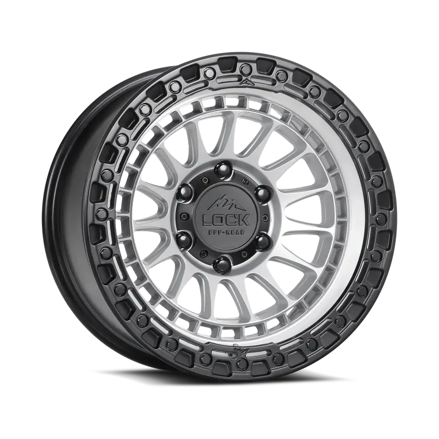 Lock Off-road Mojave Matte Silver wheel