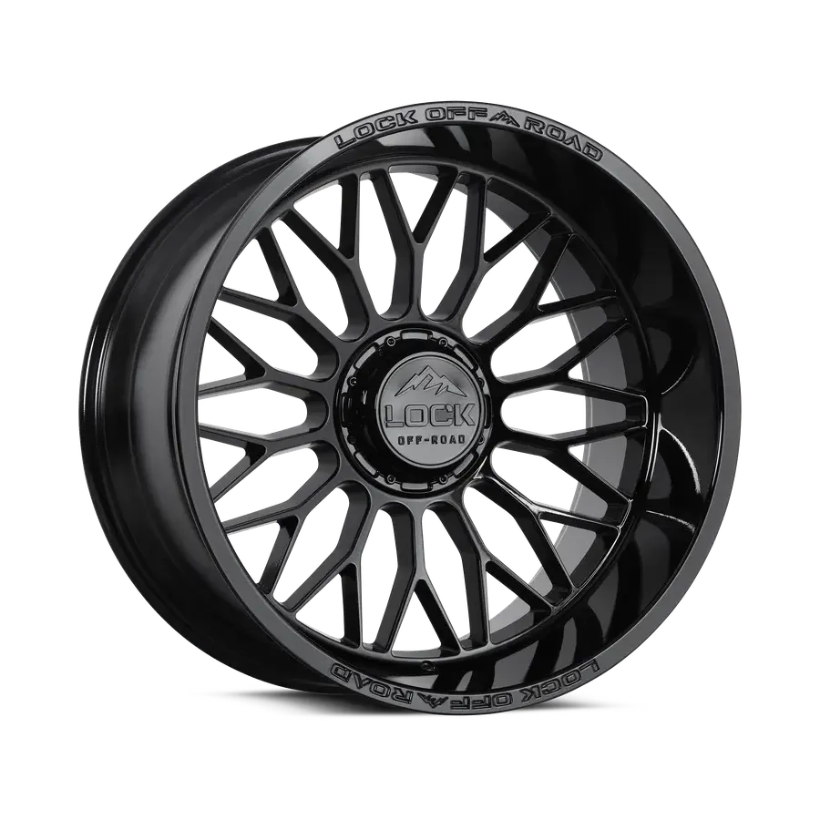 Lock Off-road Rampage Gloss Black wheel