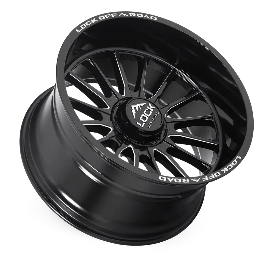 Lock Off-Road Striker Gloss Black Milling alternate view 3 of 3