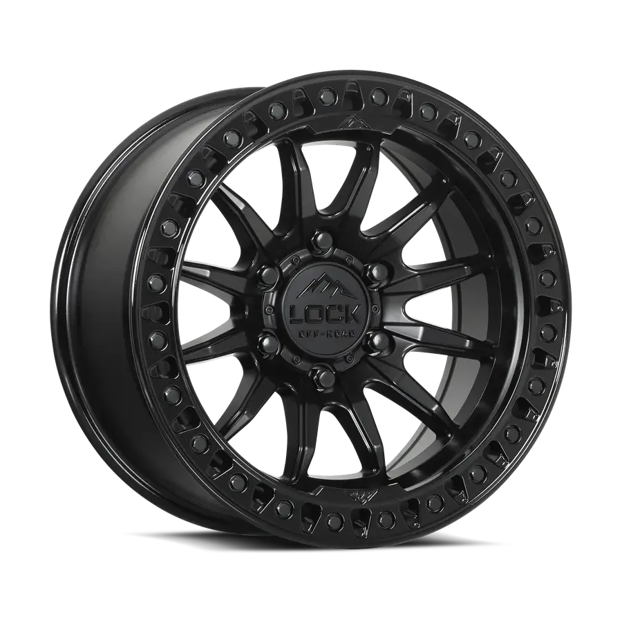 Lock Off-road Trail Matte Black W Gloss Black Ring wheel