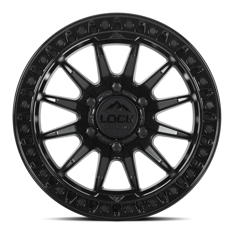 Lock Off-Road Trail Matte Black w Gloss Black Ring alternate view 2 of 3