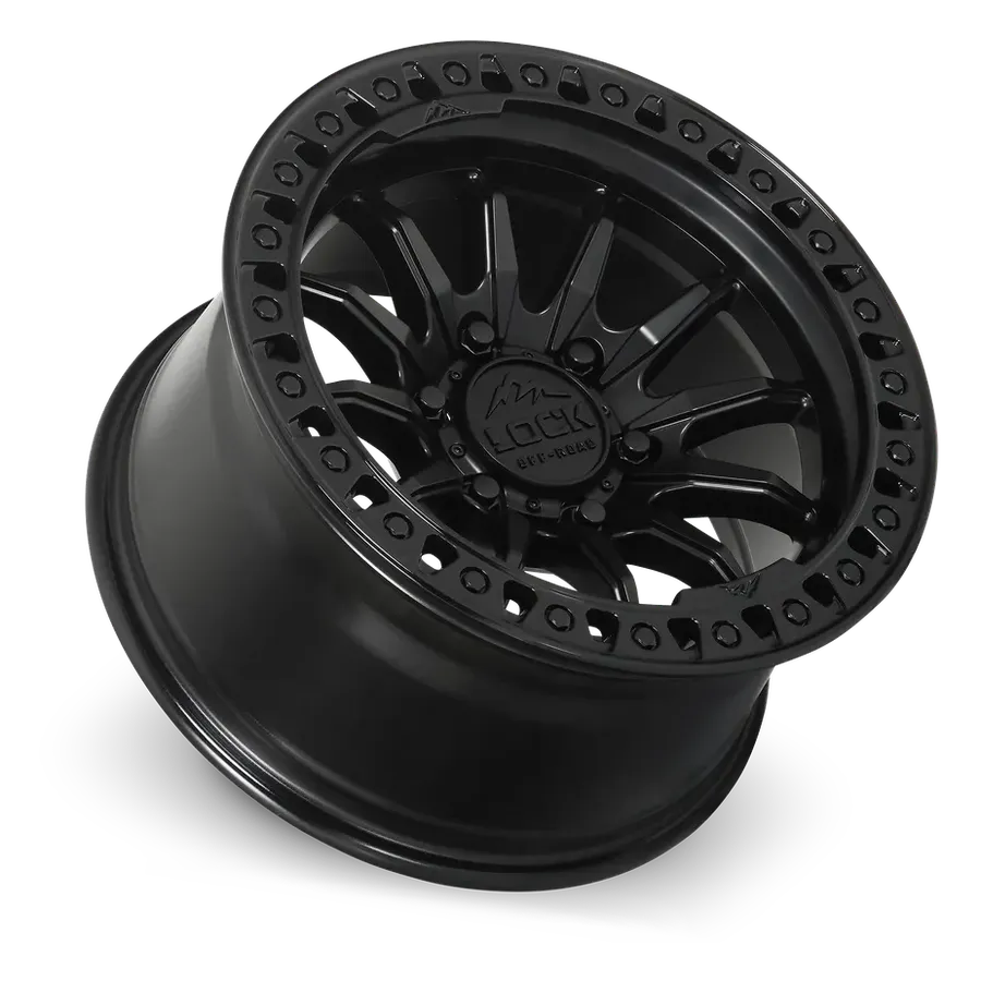 Lock Off-Road Trail Matte Black w Gloss Black Ring alternate view 3 of 3