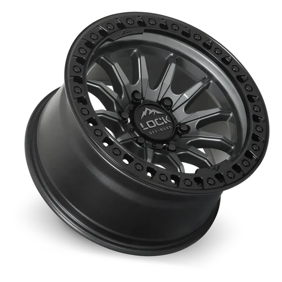 Lock Off-Road Trail Matte Grey w Matte Black Ring alternate view 3 of 3