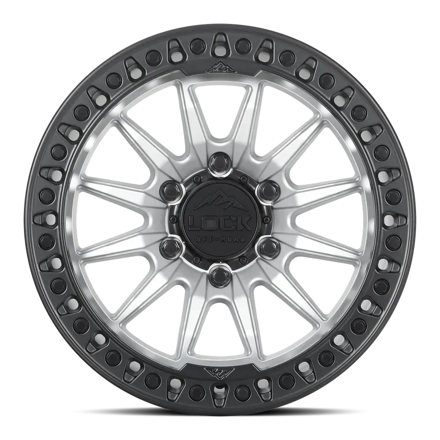 Lock Off-Road Trail Matte Silver w Matte Black Ring alternate view 2 of 3
