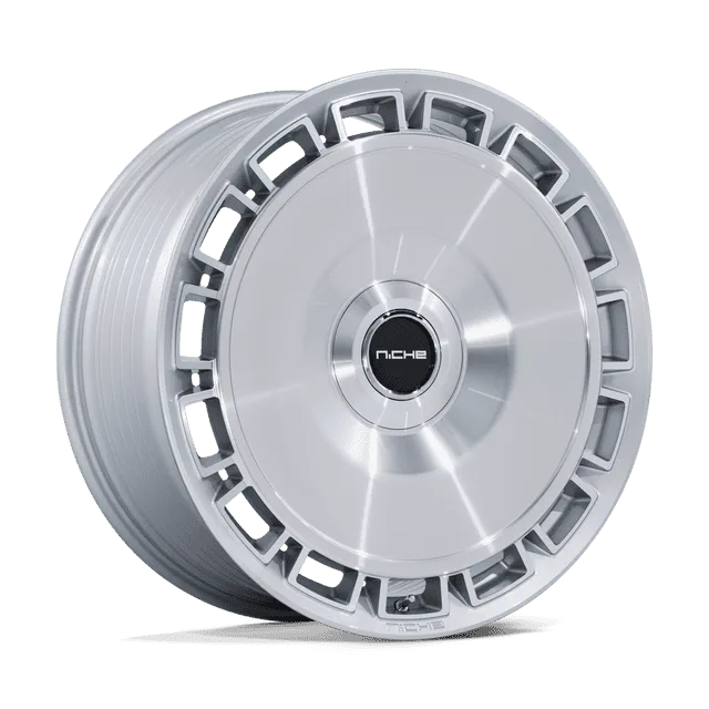 Niche Venice NC287SD24106630 - 24x10 / +30mm / 6X135/6X139.7 / Gloss Silver W/ Machined Face