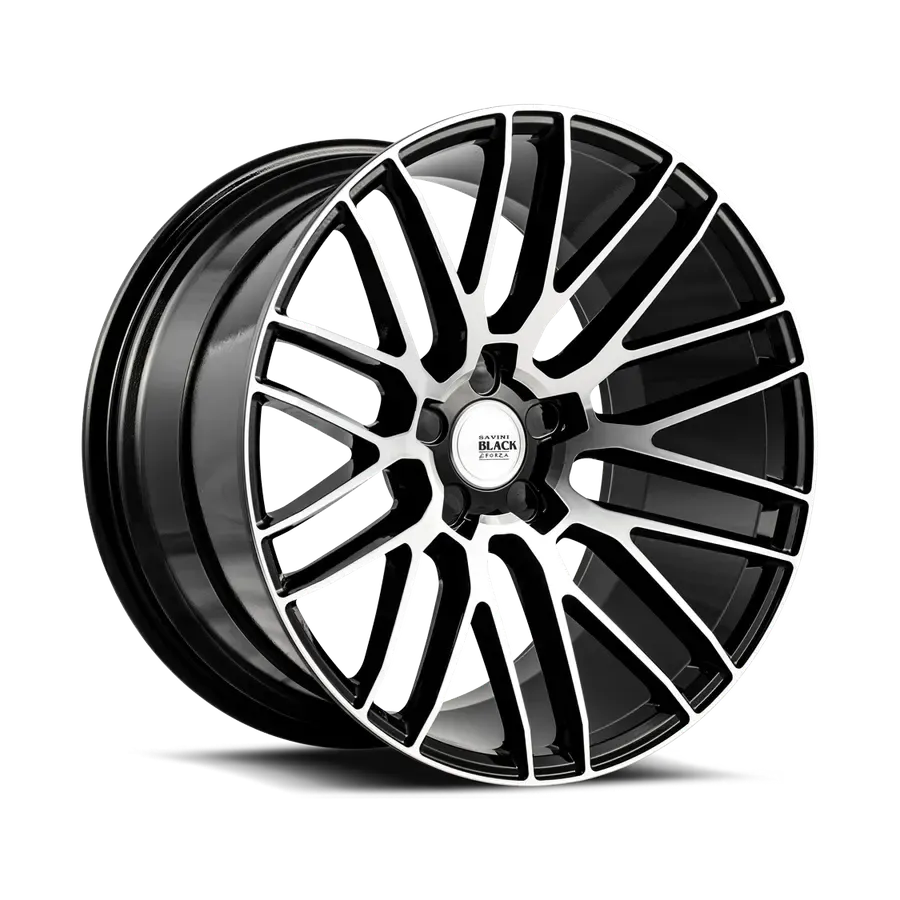 Savini Bm13 Gloss Black With Machined Face wheel