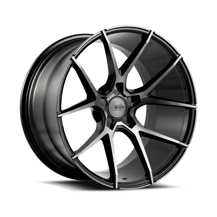 Savini Bm14 Gloss Black With Double Dark Tint wheel