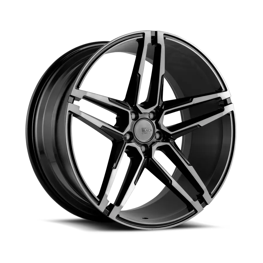 Savini Bm17 Gloss Black With Double Dark Tint wheel