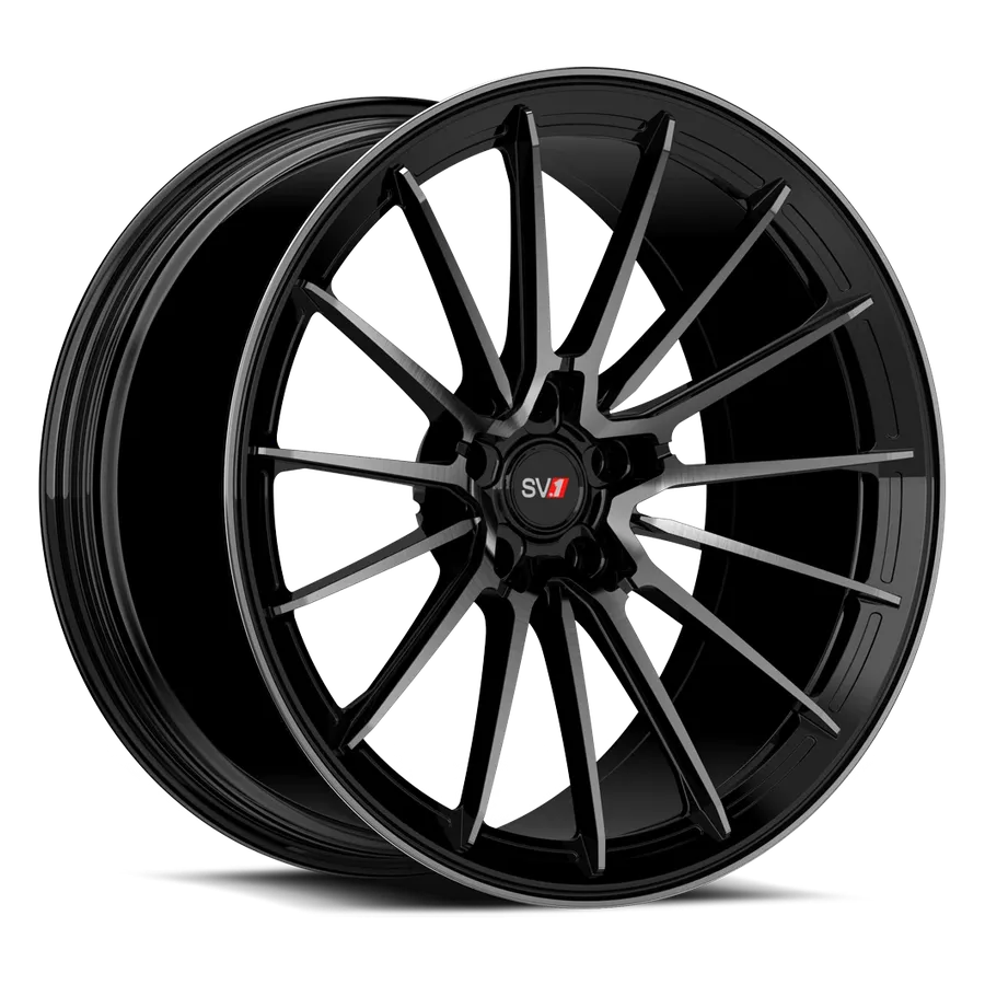Savini Sv1r Gloss Black With Double Dark Tint wheel