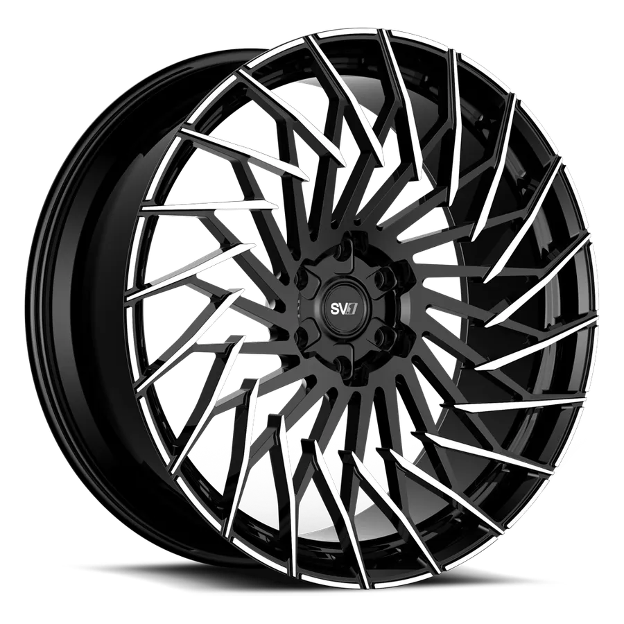 Savini Sv1x Gloss Black / Brushed wheel