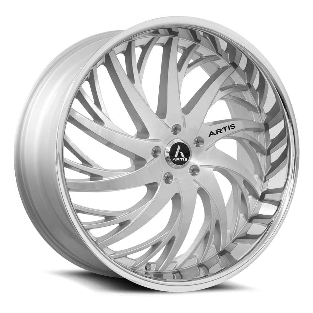 Artis Wheels Decatur WTD-ARTIS-WHEELS-DECATUR-20-SILVER-W-POLISHED-LIP - 20x9 / +35mm / 5X112/5X114.3/5X120 / Silver W/ Polished Lip