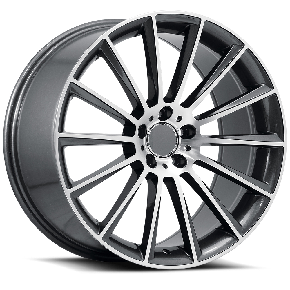 Autobahn Mb 14 WTD-AUTOBAHN-MB-14-20-GUNMETAL-MACHINED - 20x9 / +35mm / 5X112/5X114.3/5X120 / Gunmetal Machined