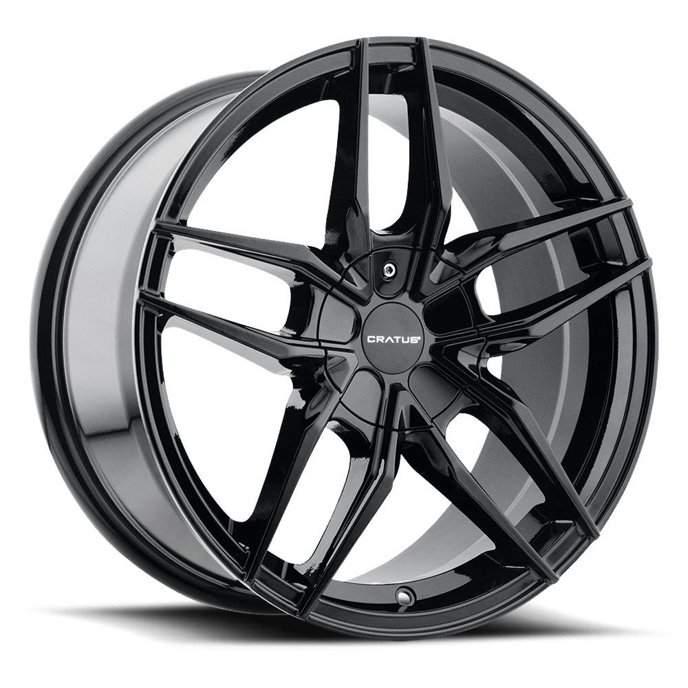 Cratus Cr102 WTD-CRATUS-CR102-20-GLOSS-BLACK - 20x9 / +35mm / 5X112/5X114.3/5X120 / Gloss Black