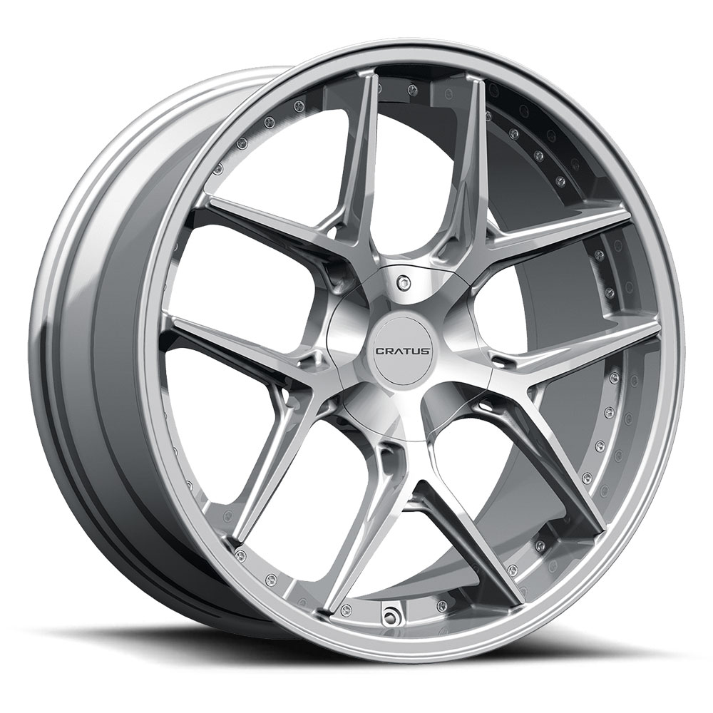 Cratus Cr105 WTD-CRATUS-CR105-22-SILVER - 22x9 / +35mm / 5X112/5X114.3/5X120 / Silver