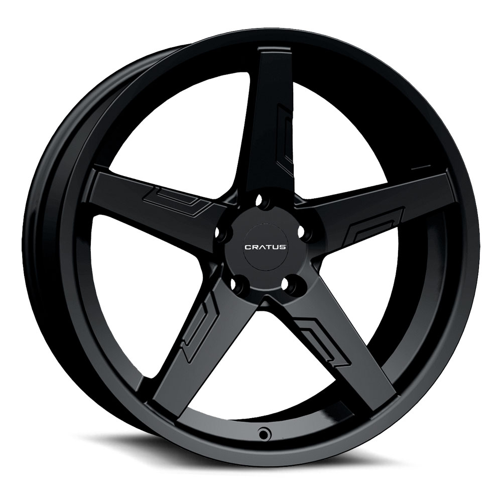 Cratus Cr107 WTD-CRATUS-CR107-20-GLOSS-BLACK - 20x9 / +35mm / 5X112/5X114.3/5X120 / Gloss Black