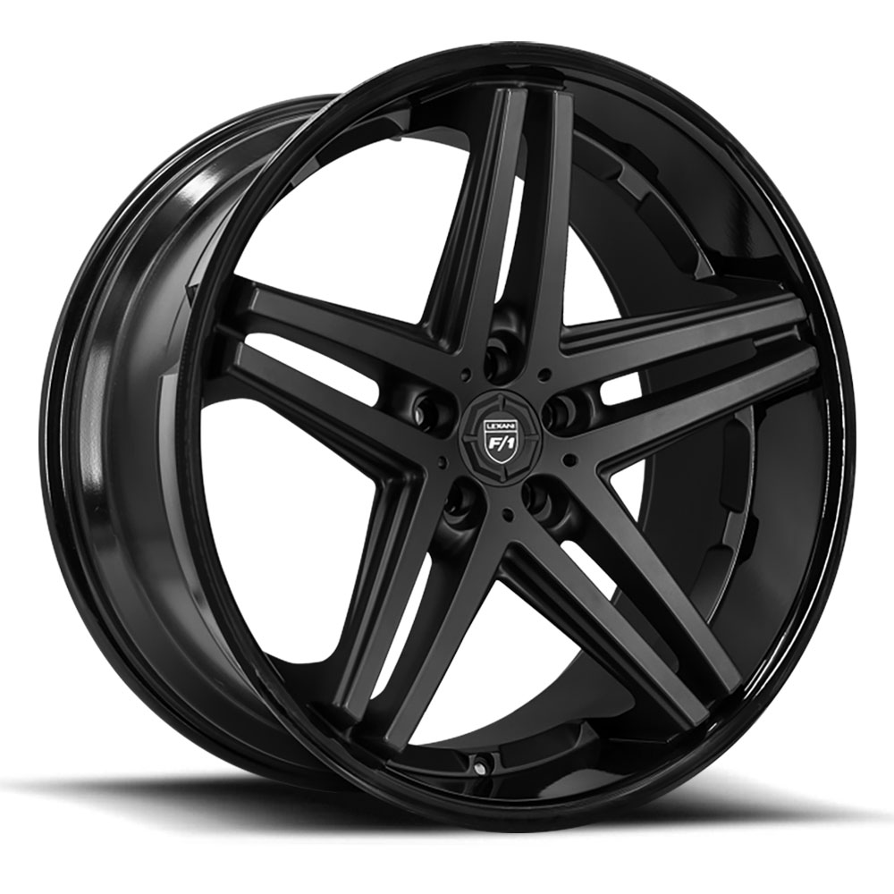 Lexani Cast Wheels Ekko WTD-LEXANI-CAST-WHEELS-EKKO-20-SATIN-BLACK - 20x9 / +35mm / 5X112/5X114.3/5X120 / Satin Black