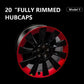 For Tesla Model Y 20Inch Hub Cap Patch Wheel Protectors Abs Hubcap Stickers Luminous Wheel Hub Cover Auto Exterior Accessories