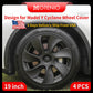4PCS Wheel Cover For Tesla Model Y 19 Inch Right＆Left Hubcaps Cyclone Style Wheel Cover Replacement Accessories