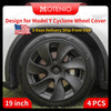 4PCS Wheel Cover For Tesla Model Y 19 Inch Right＆Left Hubcaps Cyclone Style Wheel Cover Replacement Accessories