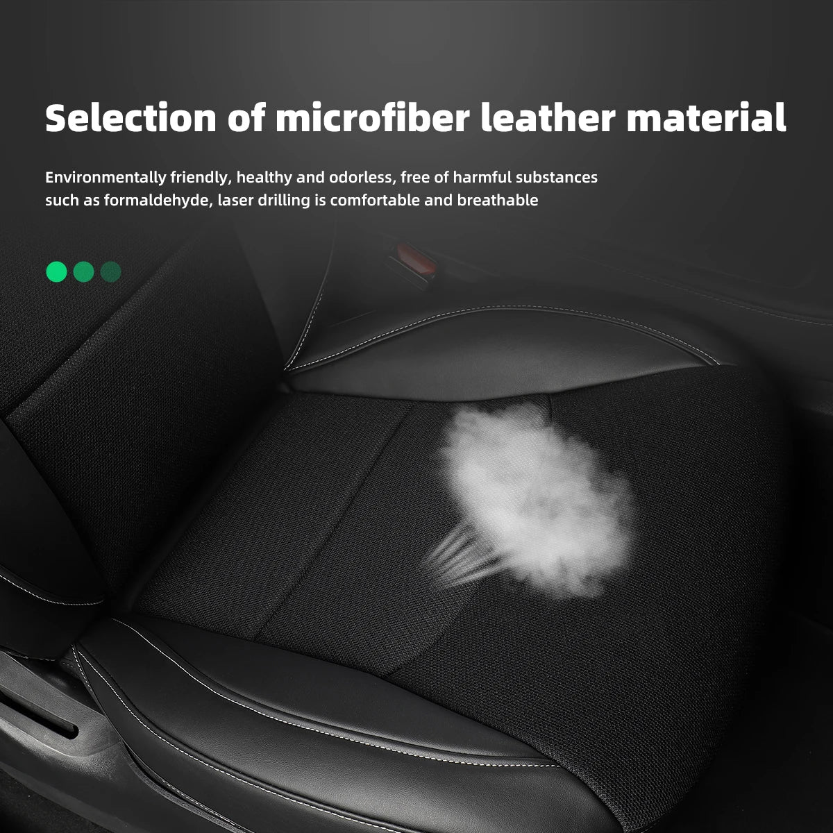 Microfiber Leather Car Seat Covers For Tesla Model 3 Model Y Breathable All-Inclusive Seat Protective Mat Interior Accessories