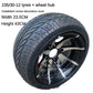 ATV 235/30-10 235/30-12 235/30-14 vacuum Tyre with alloy rims For DIY Kart Quad Bike Golf Car front ear wheels