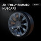 Hub Cap Patch Model Y 20 Inch Wheel Protectors ABS Hubcap Stickers For Tesla Model Y 2023 Accessories Car Decals Auto Exterior