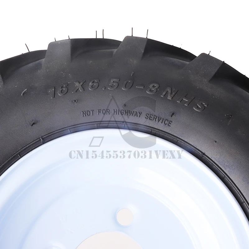 8 inch 16x6.50-8 tires with golf wheels, suitable for garden carts, lawn mowers, tractors, wheelbarrows, wheelbarrows, etc.