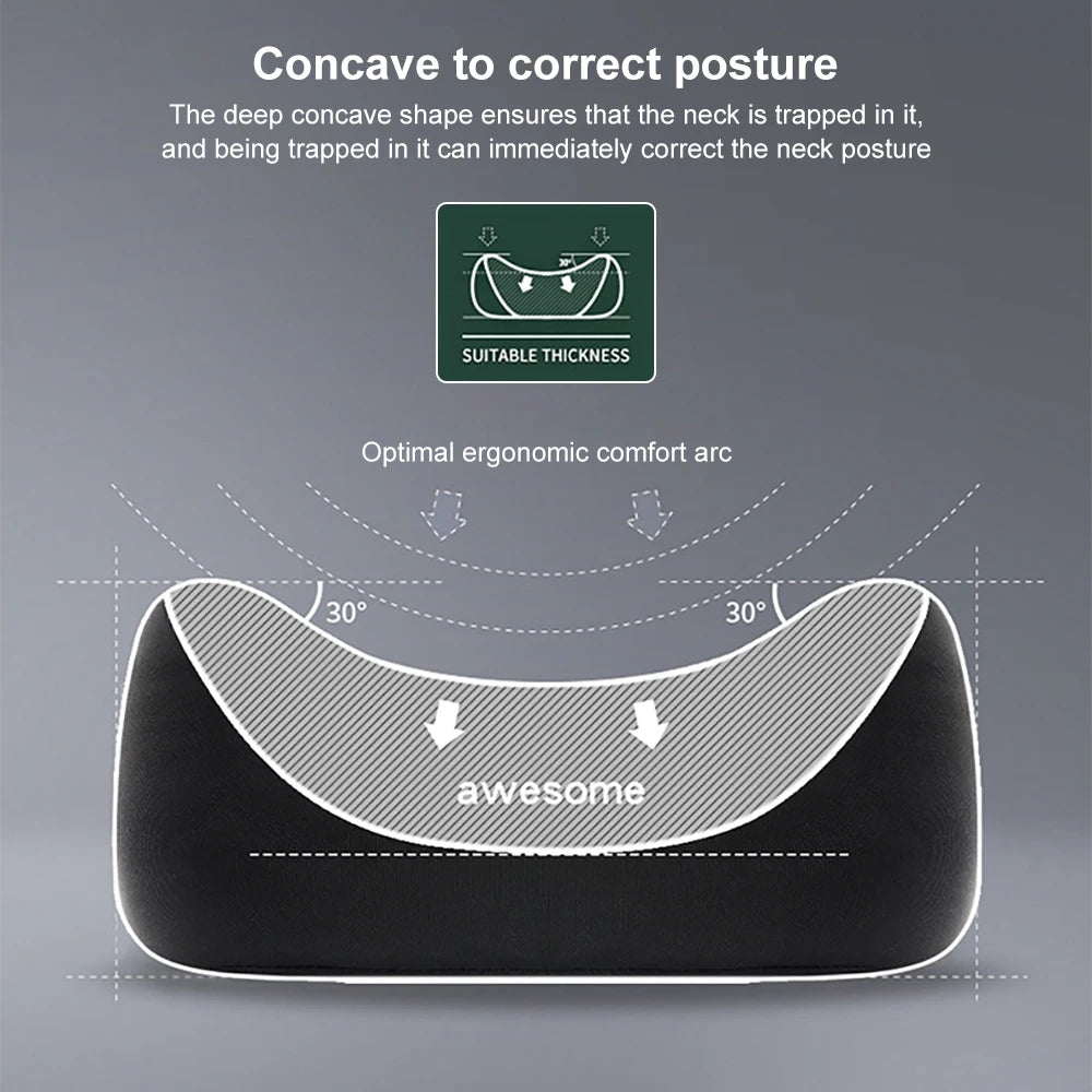 Car Pillow Headrest Neck Pillow  Memory Foam Cervical Lumbar Support Car Headrest Back Pad Back Pillow Office Car Interior Acces