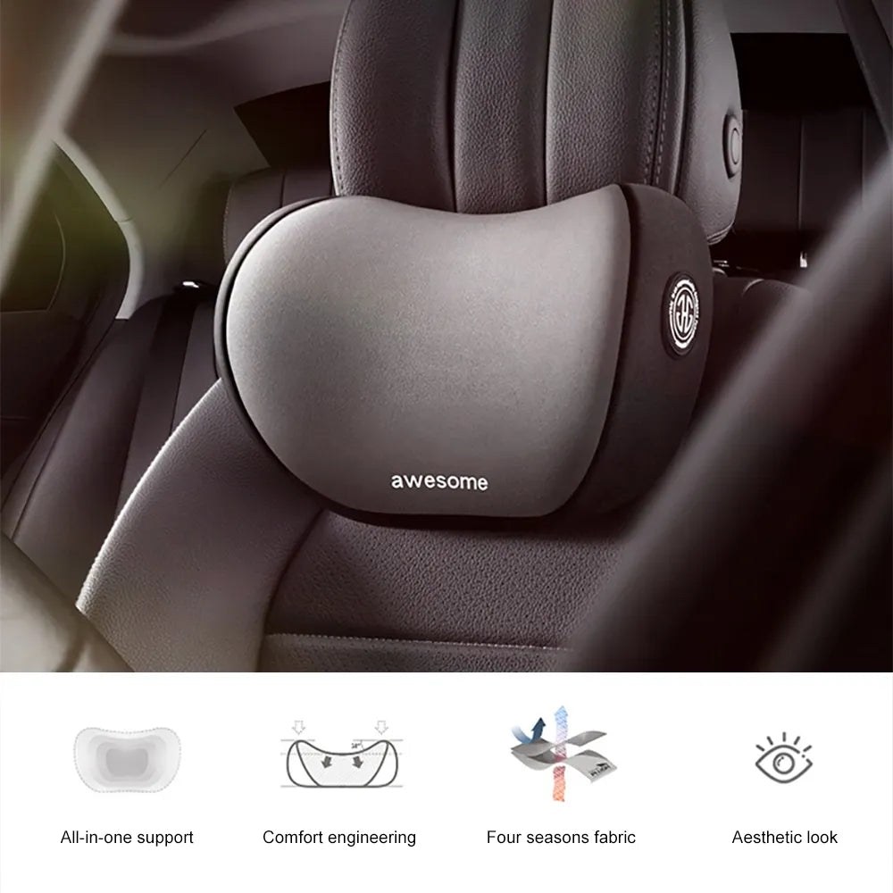 Car Pillow Headrest Neck Pillow  Memory Foam Cervical Lumbar Support Car Headrest Back Pad Back Pillow Office Car Interior Acces